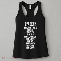 Beers Burgers Blondes Women's Tank Top thumb 3