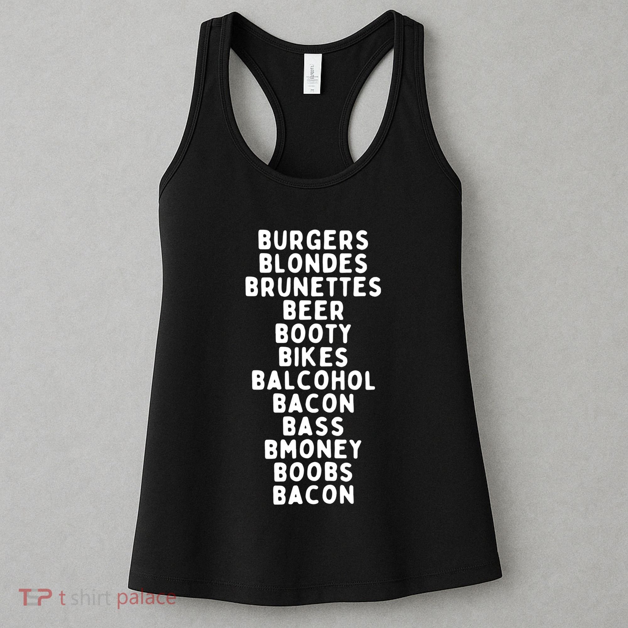 Beers Burgers Blondes Women's Tank Top