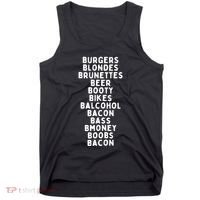 Beers Burgers Blondes Tank Top thumb 0