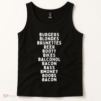 Beers Burgers Blondes Tank Top thumb 2