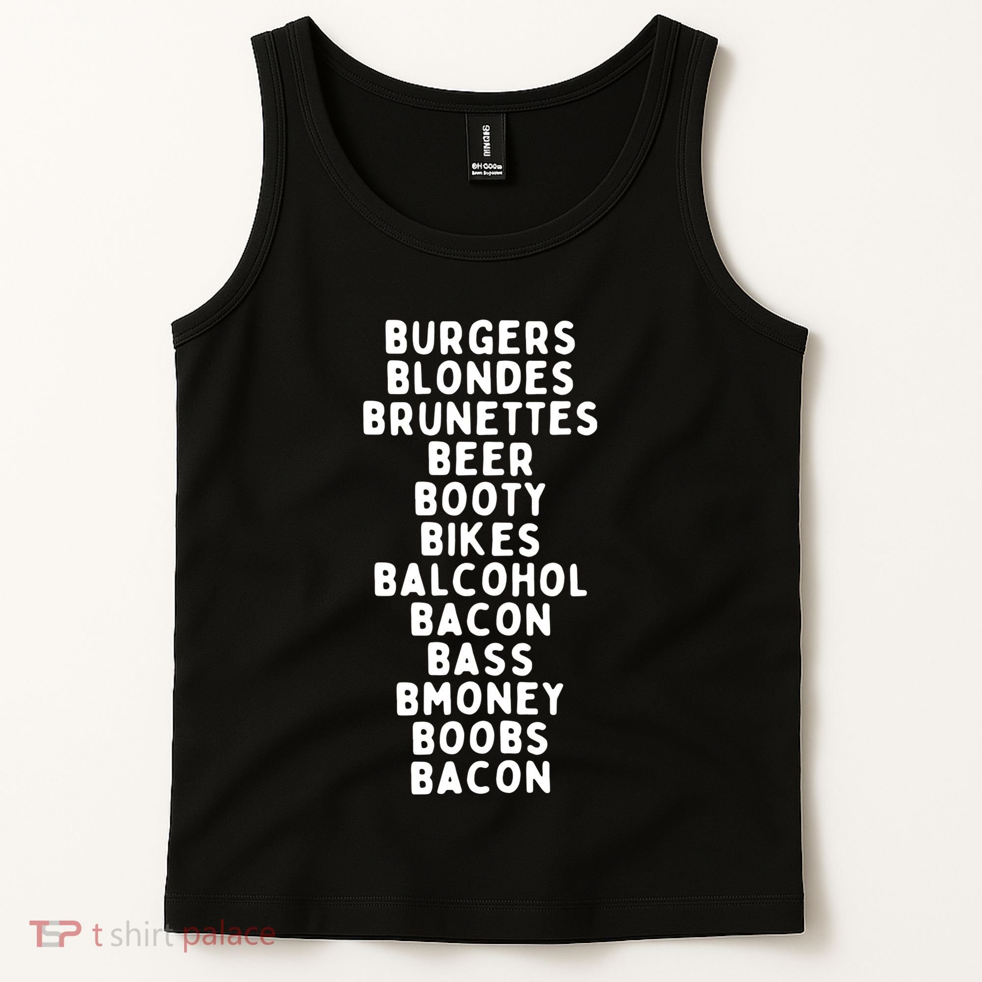 Beers Burgers Blondes Tank Top