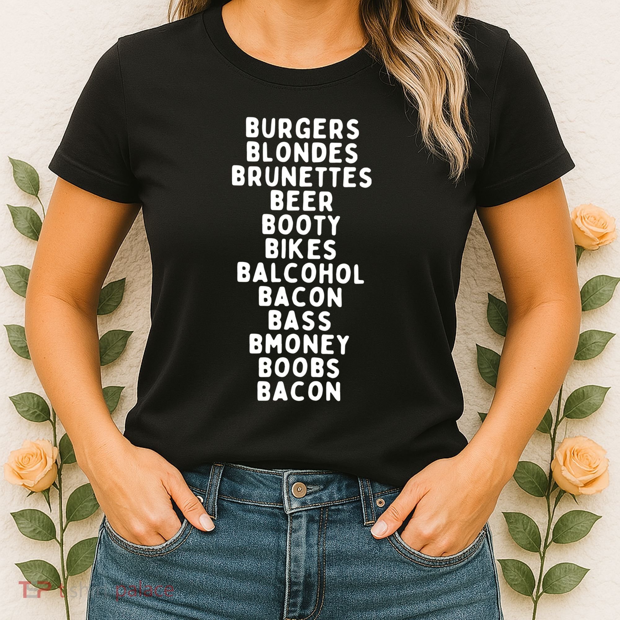 Beers Burgers Blondes Women's T-Shirt