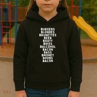 Beers Burgers Blondes Kids Hoodie thumb 3