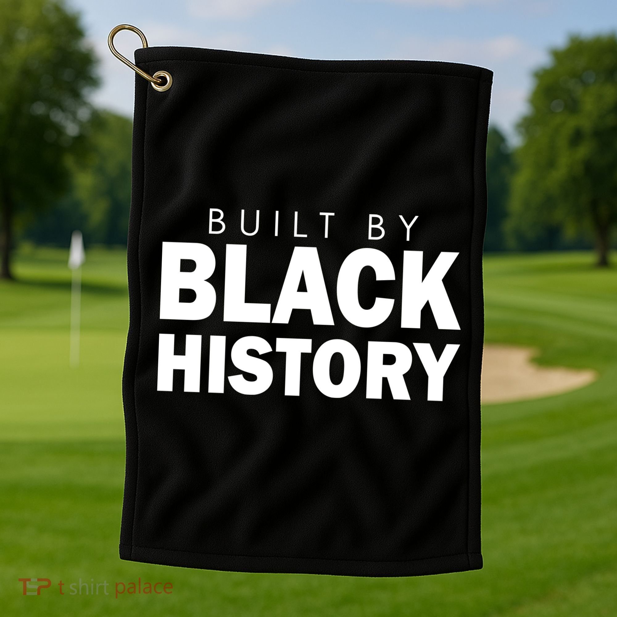 Built By Black History African American Pride Golf Towel