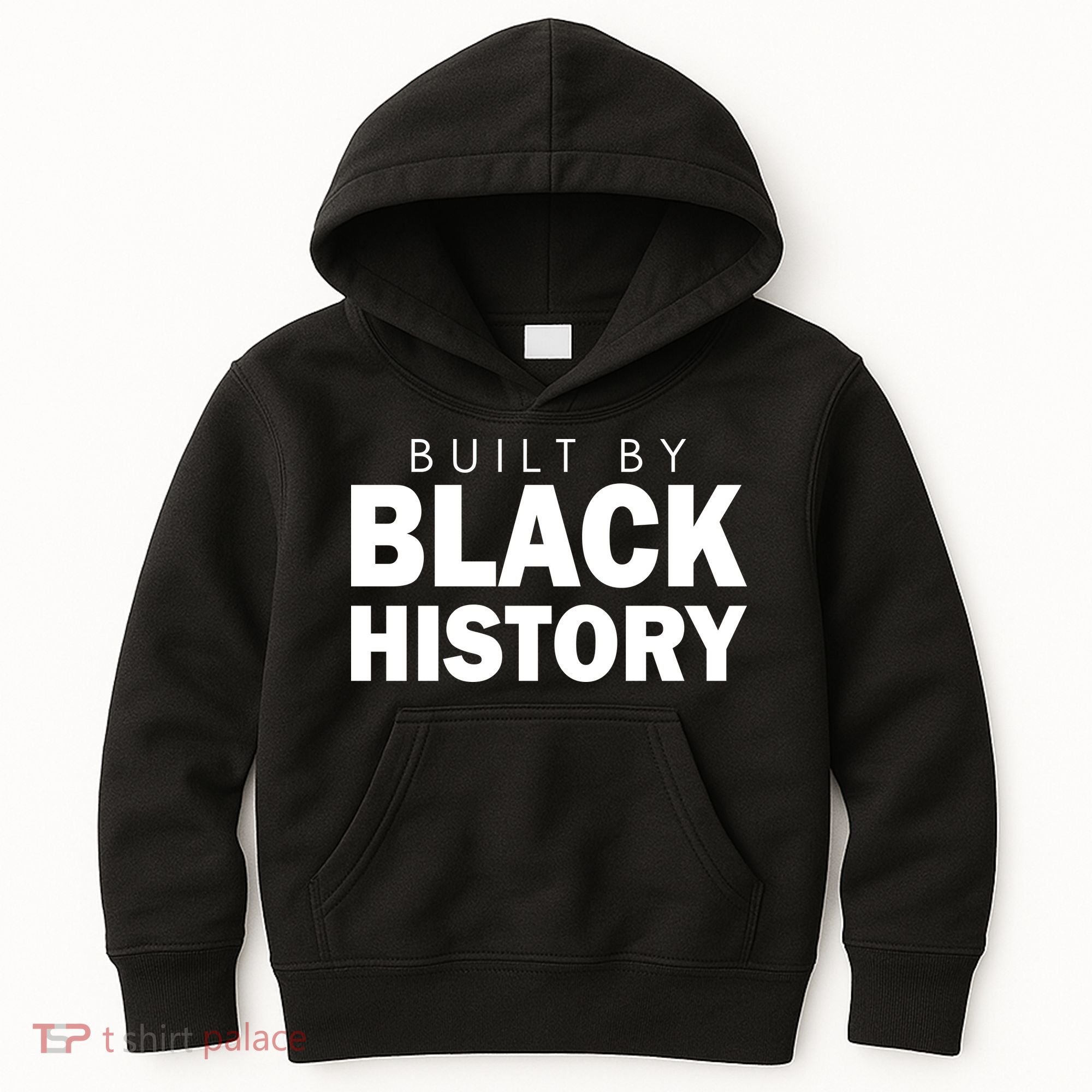 Built By Black History African American Pride Kids Hoodie