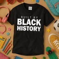 Built By Black History African American Pride Kids T-Shirt thumb 3