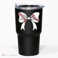 Baseball Bow Baseball Mom Mothers Day Women Baseball Mama Tumbler thumb 0