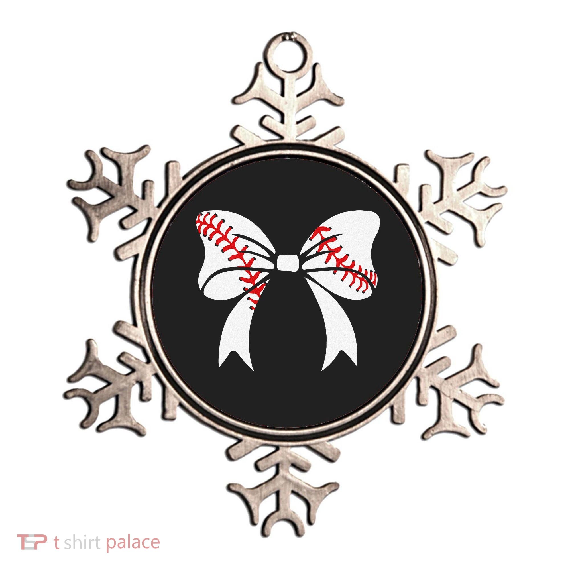 Baseball Bow Baseball Mom Mothers Day Women Baseball Mama Ornament