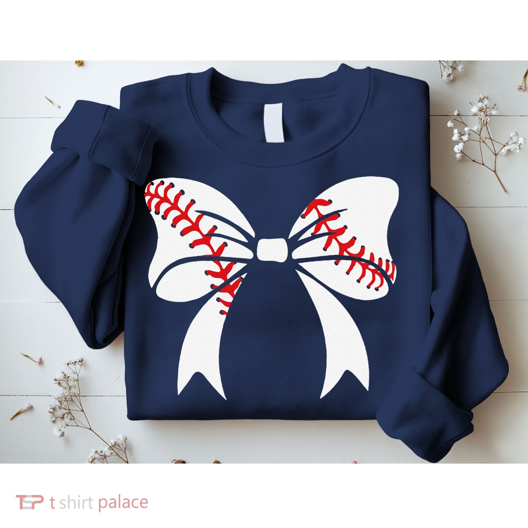 Baseball Bow Baseball Mom Mothers Day Women Baseball Mama Sweatshirt