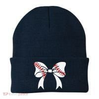 Baseball Bow Baseball Mom Mothers Day Women Baseball Mama Beanie thumb 0