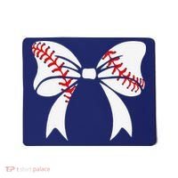 Baseball Bow Baseball Mom Mothers Day Women Baseball Mama Mousepad thumb 0