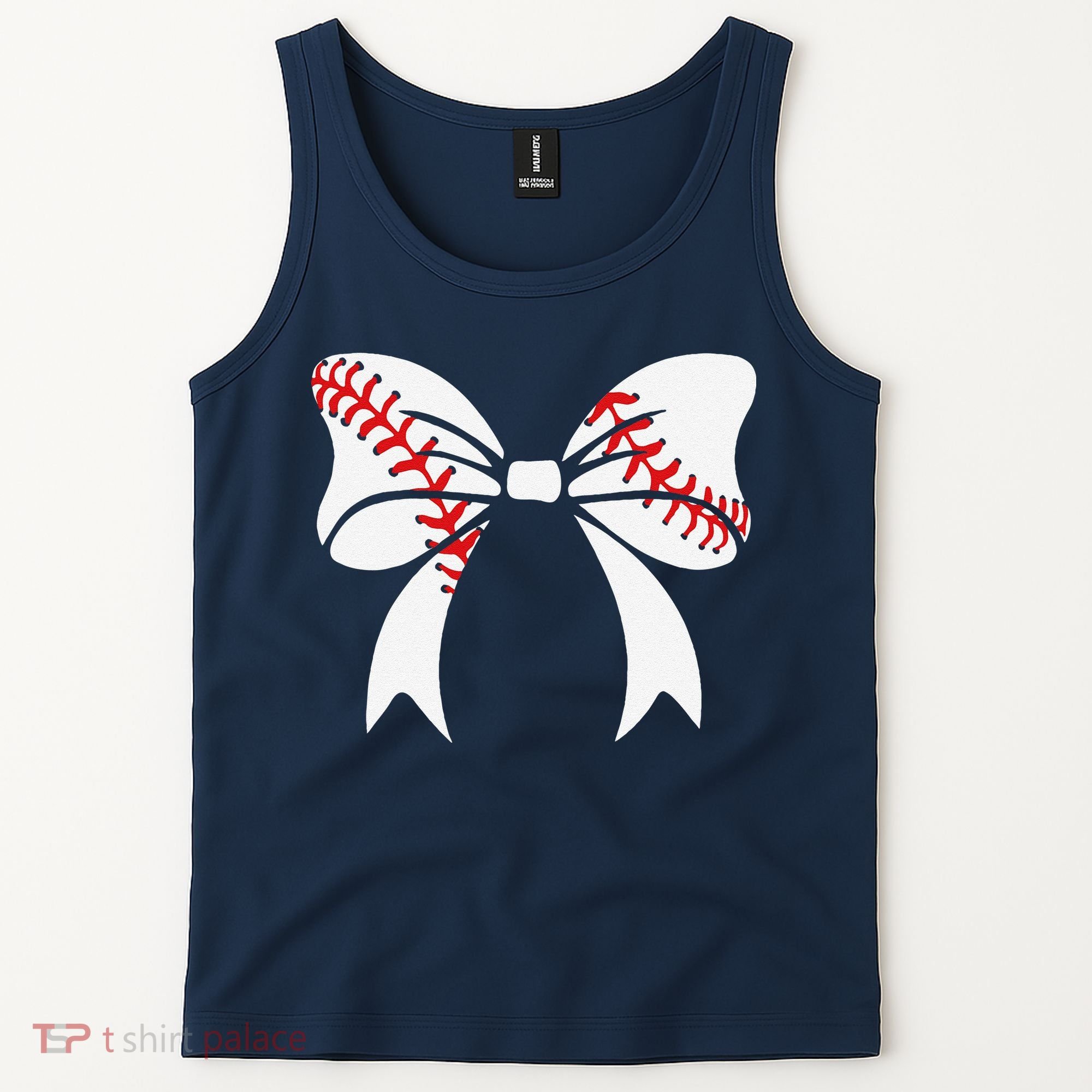 Baseball Bow Baseball Mom Mothers Day Women Baseball Mama Tank Top