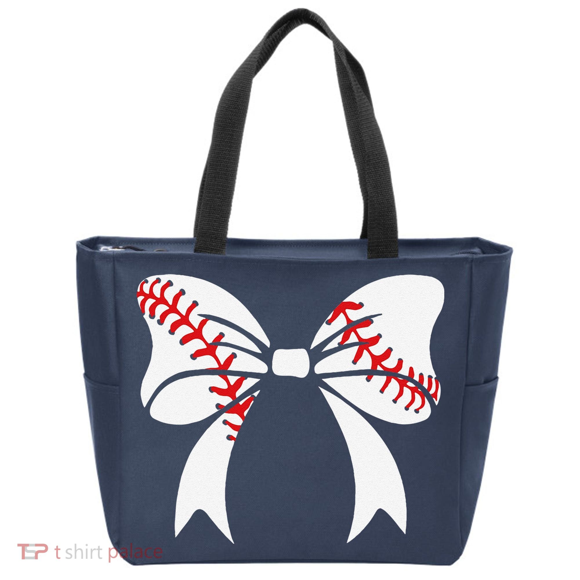 Baseball Bow Baseball Mom Mothers Day Women Baseball Mama Tote Bag