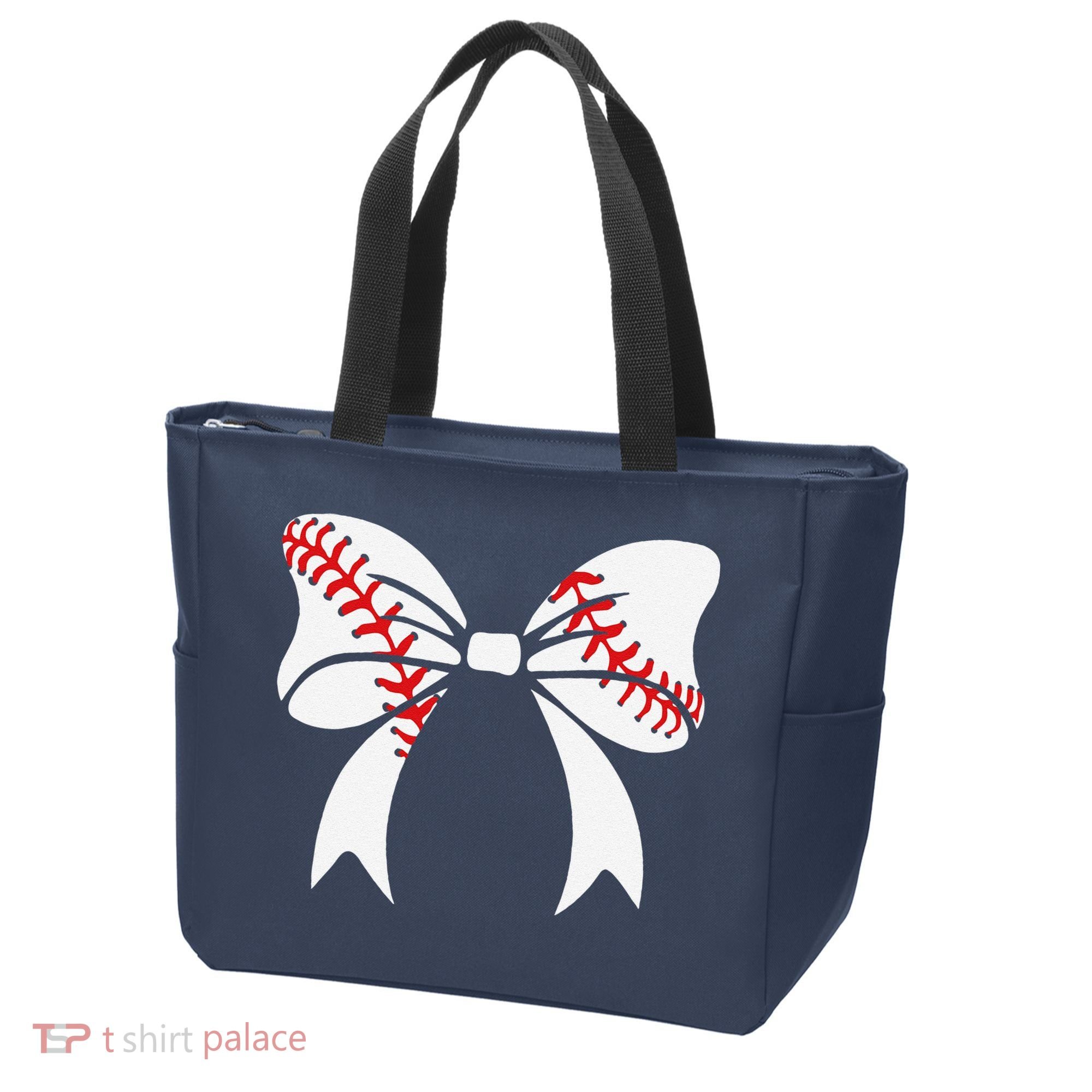 Baseball Bow Baseball Mom Mothers Day Women Baseball Mama Tote Bag