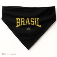 Brazil Brasil Brazilian Flag Green USA-Made Doggie Bandana thumb 0
