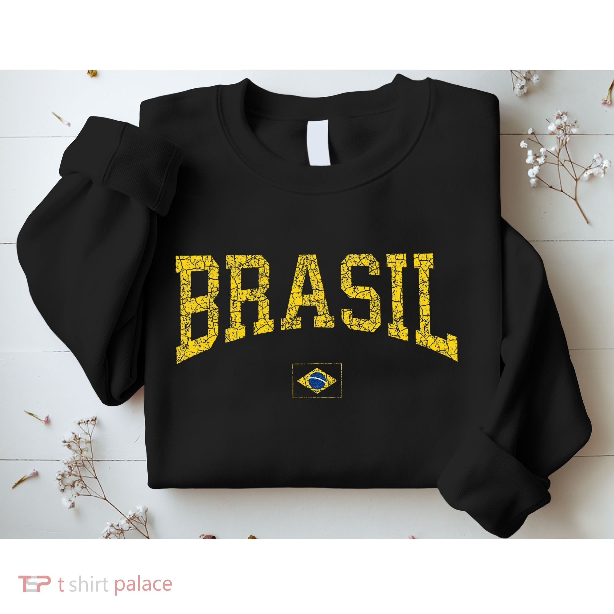 Brazil Brasil Brazilian Flag Green Sweatshirt