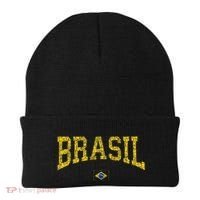 Brazil Brasil Brazilian Flag Green Beanie thumb 0