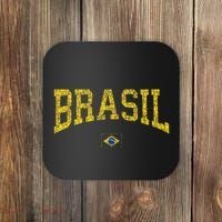 Brazil Brasil Brazilian Flag Green Coaster thumb 0