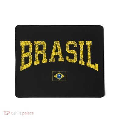 Brazil Brasil Brazilian Flag Green Mousepad