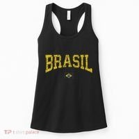 Brazil Brasil Brazilian Flag Green Women's Tank Top thumb 0