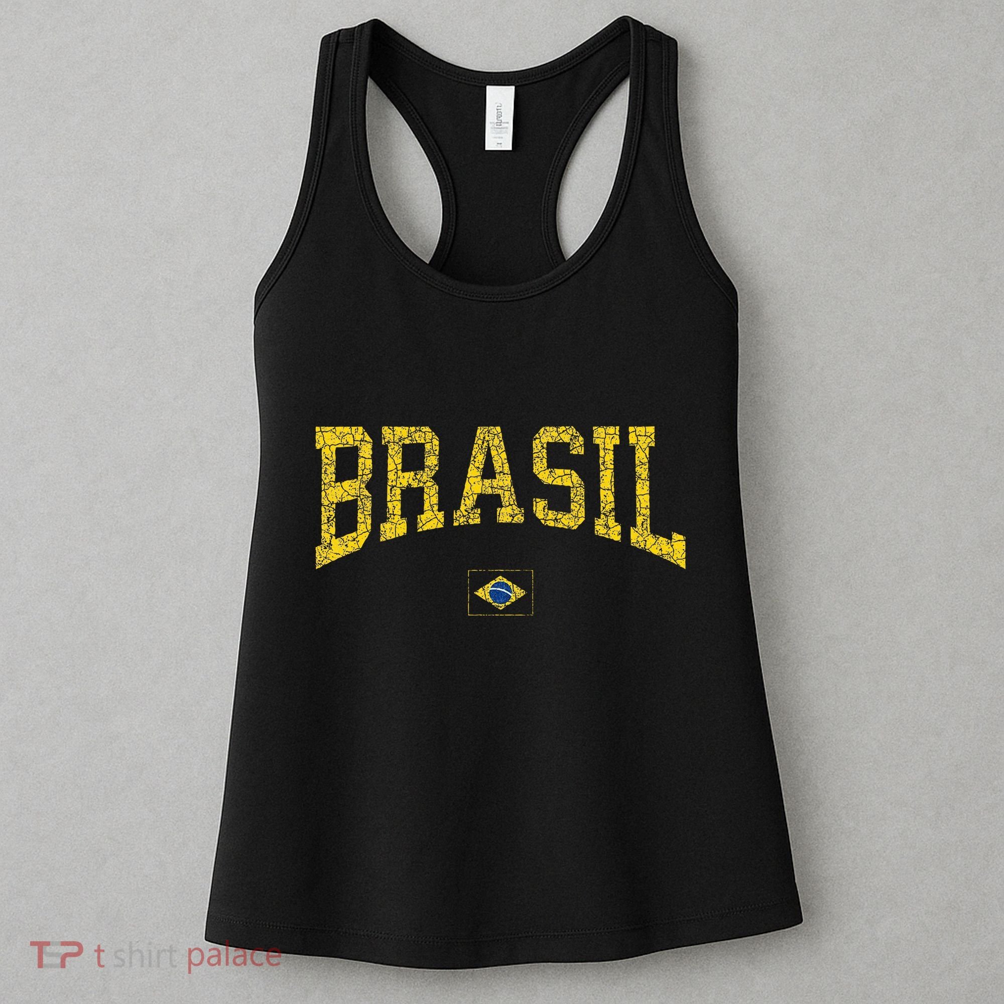 Brazil Brasil Brazilian Flag Green Women's Tank Top