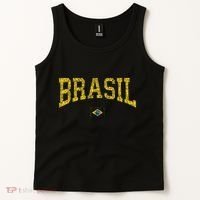 Brazil Brasil Brazilian Flag Green Tank Top thumb 2