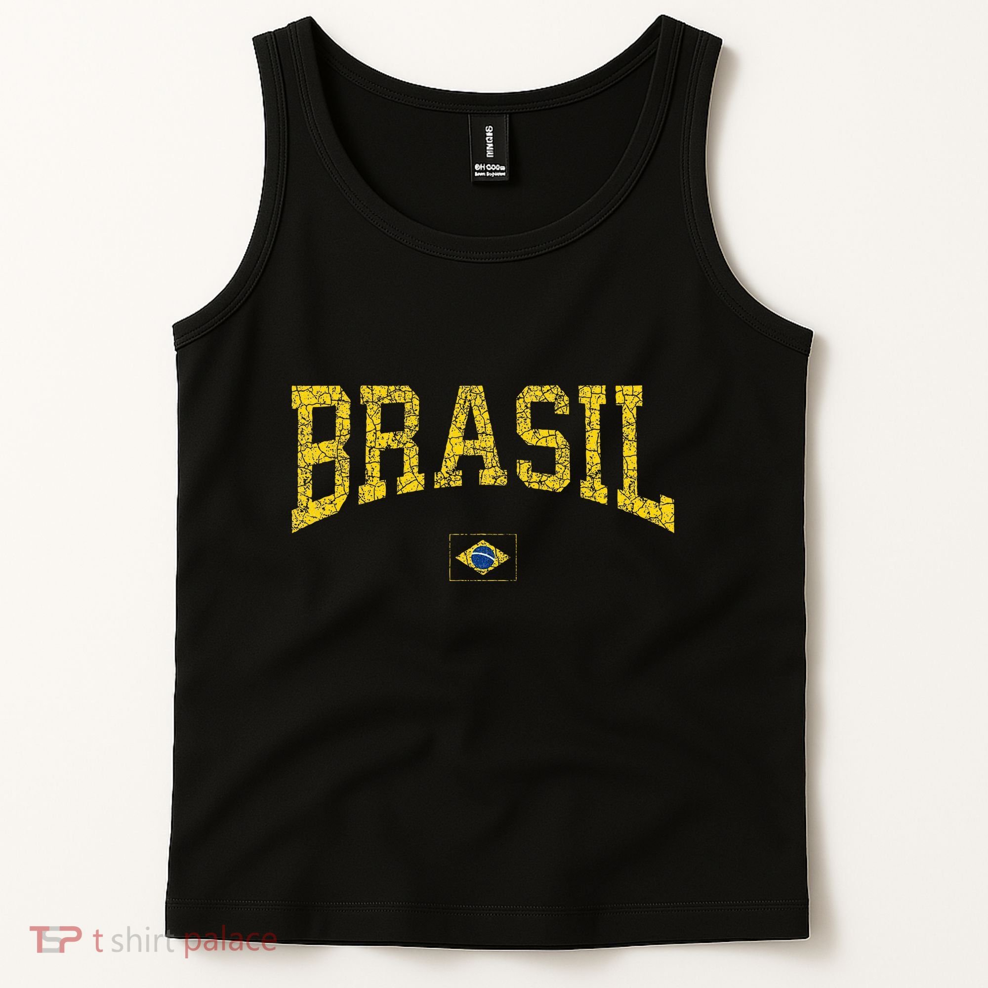Brazil Brasil Brazilian Flag Green Tank Top