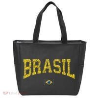 Brazil Brasil Brazilian Flag Green Tote Bag thumb 0