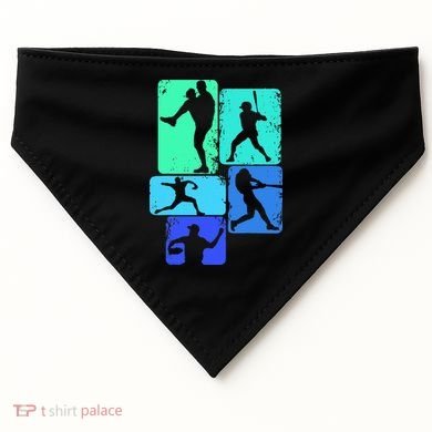 Baseball Batter USA-Made Doggie Bandana