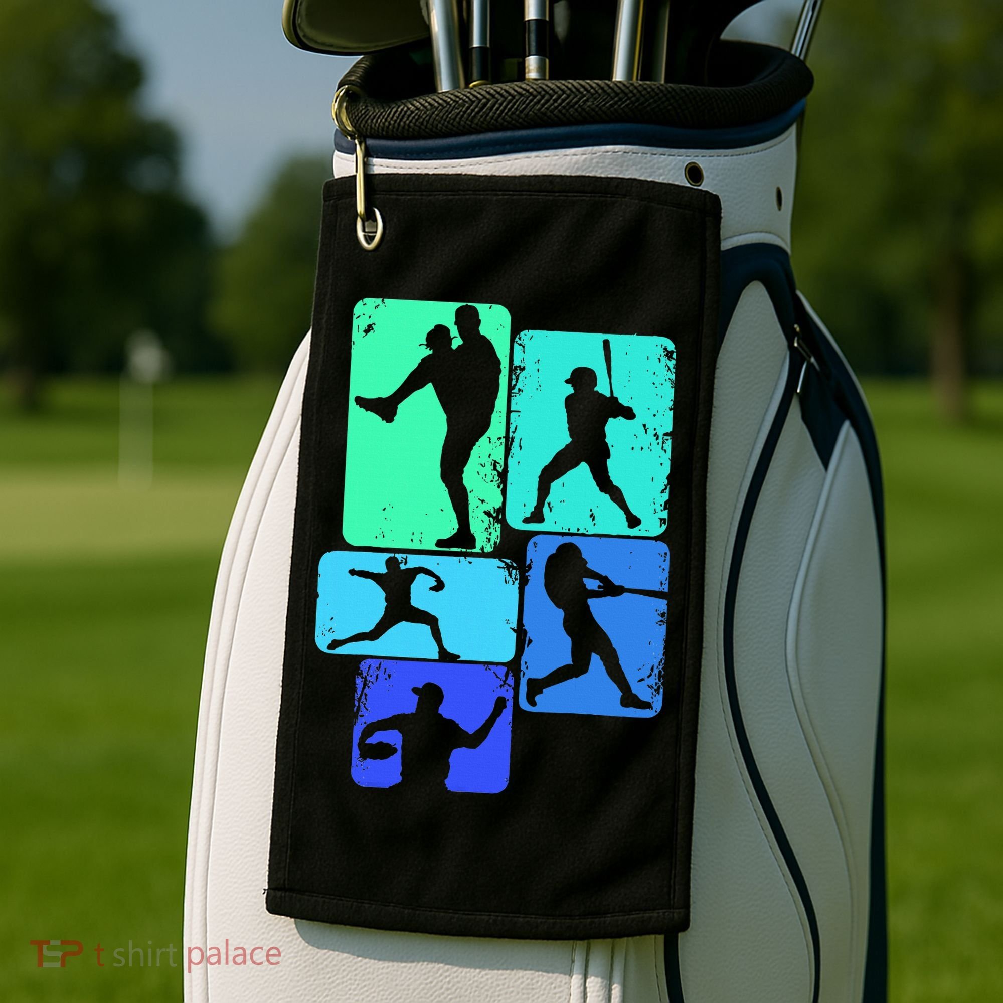 Baseball Batter Golf Towel
