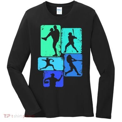 Baseball Batter Women's Long Sleeve Shirt