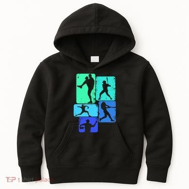 Baseball Batter Kids Hoodie