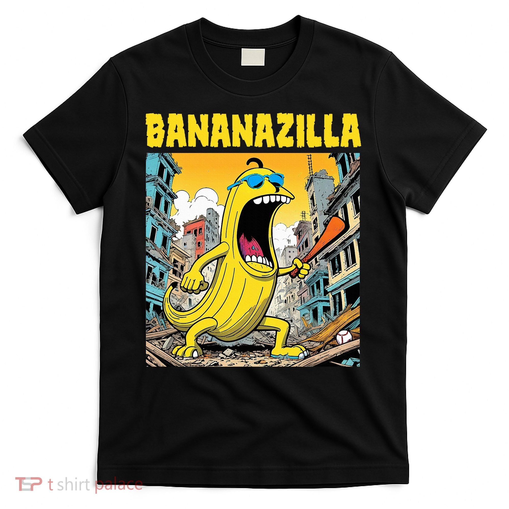 Bananazilla Banana Baseball Monster Bananas T-Shirt