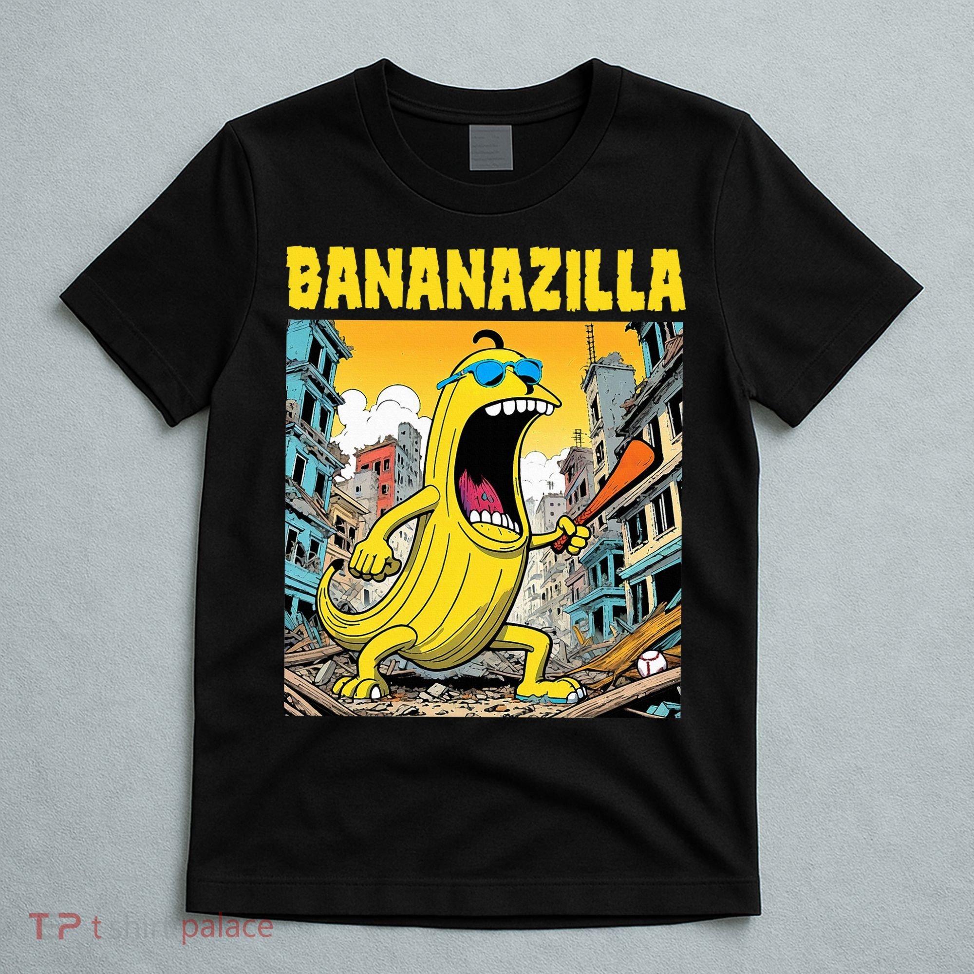 Bananazilla Banana Baseball Monster Bananas T-Shirt