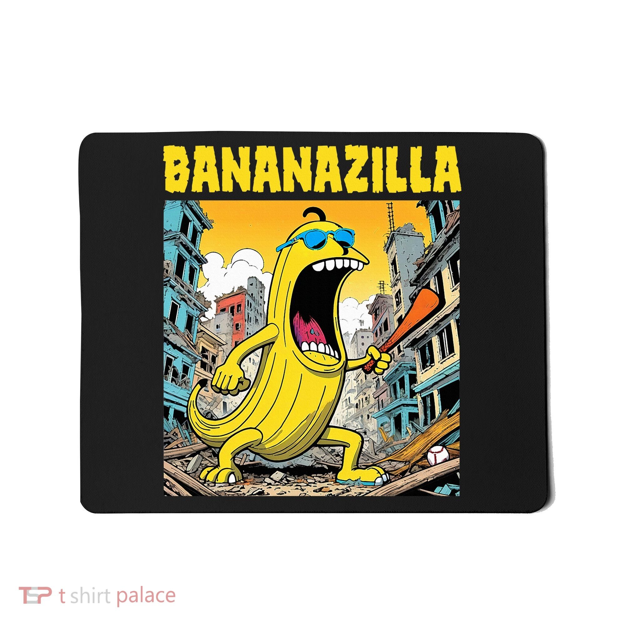 Bananazilla Banana Baseball Monster Bananas Mousepad