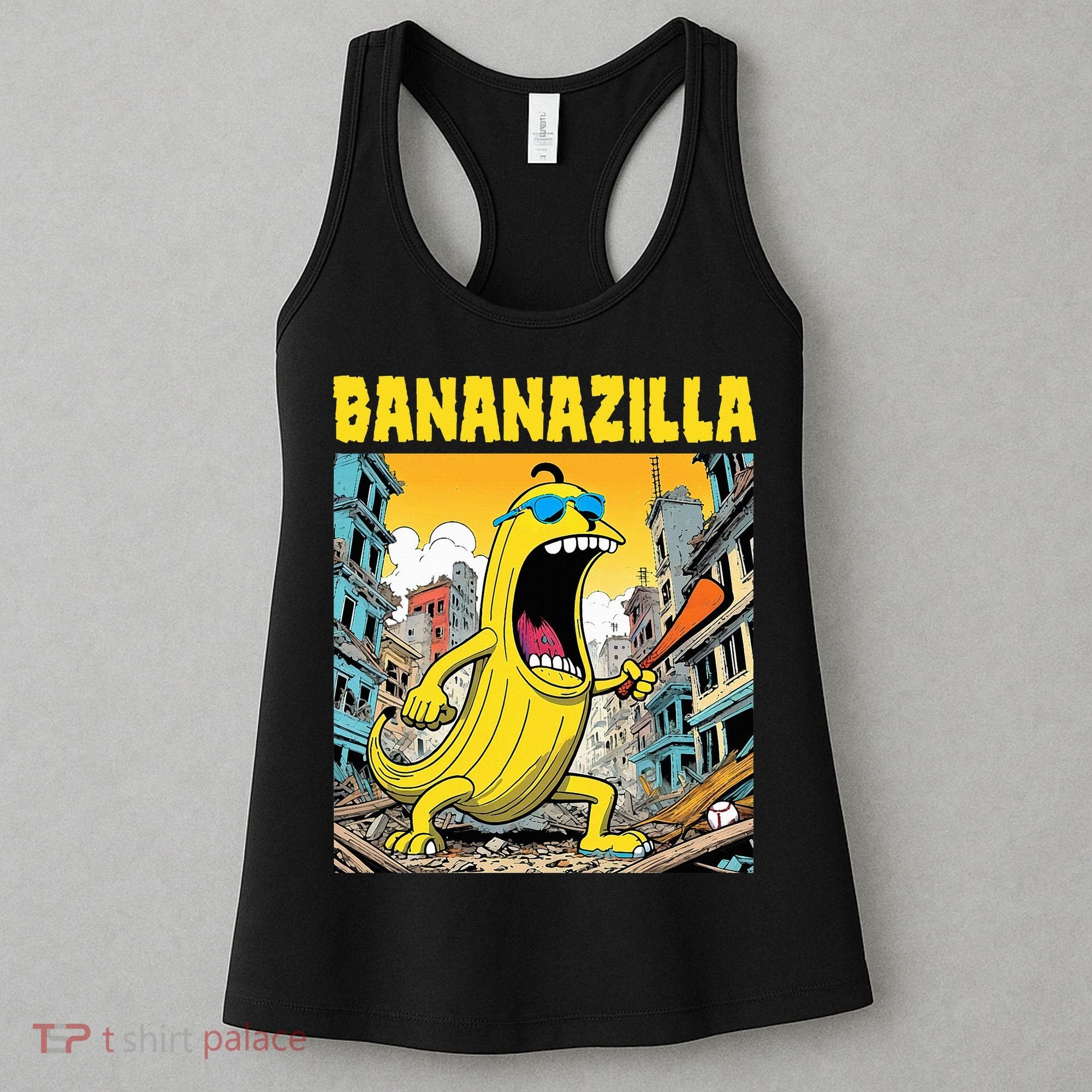 Bananazilla Banana Baseball Monster Bananas Women's Tank Top