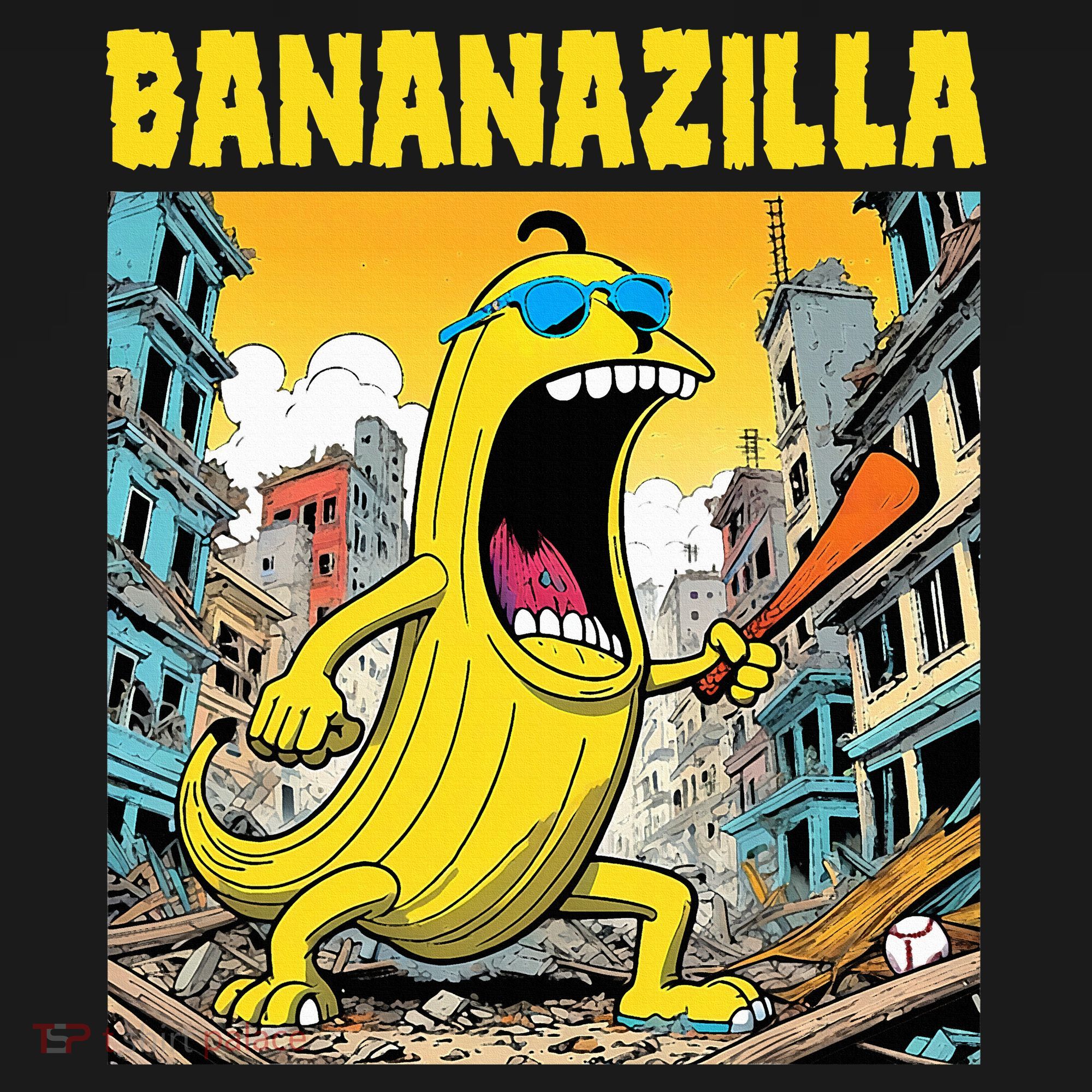 Bananazilla Banana Baseball Monster Bananas Women's Tank Top