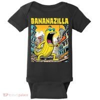 Bananazilla Banana Baseball Monster Bananas Baby Bodysuit thumb 0