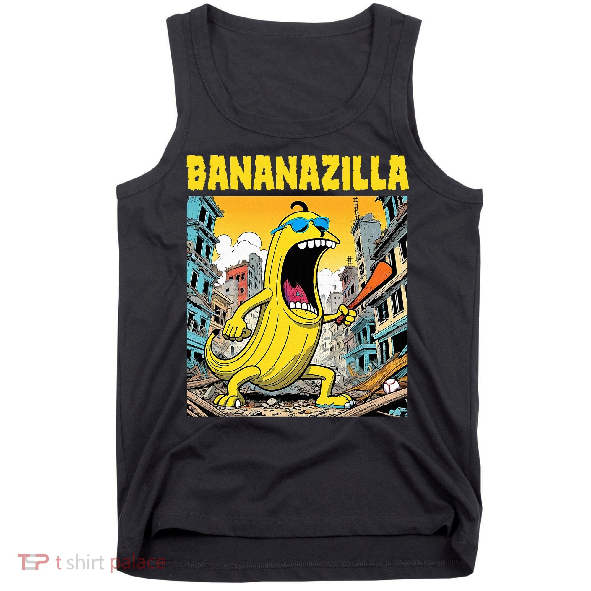 Bananazilla Banana Baseball Monster Bananas Tank Top