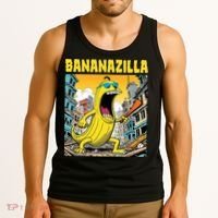 Bananazilla Banana Baseball Monster Bananas Tank Top thumb 3