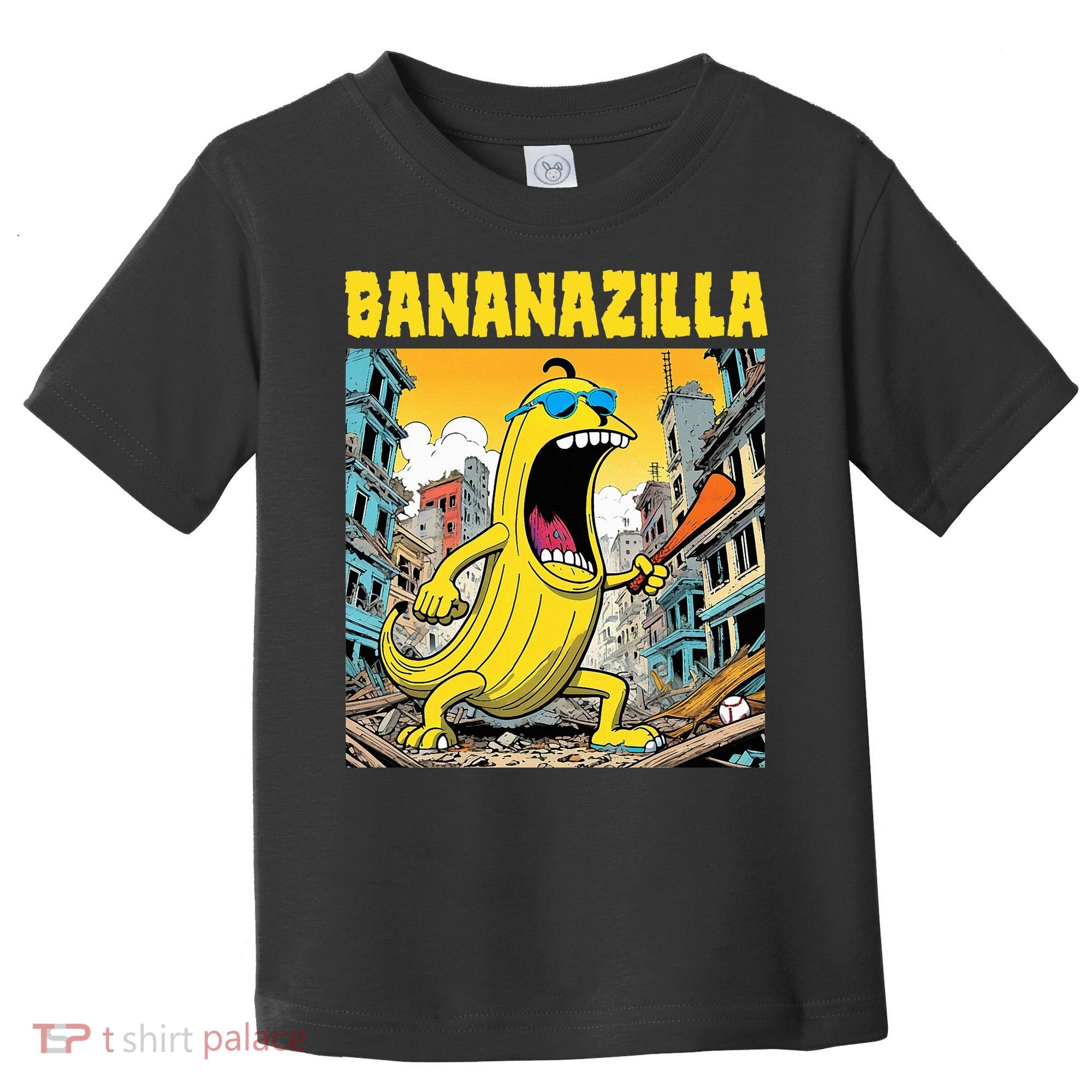 Bananazilla Banana Baseball Monster Bananas Toddler T-Shirt