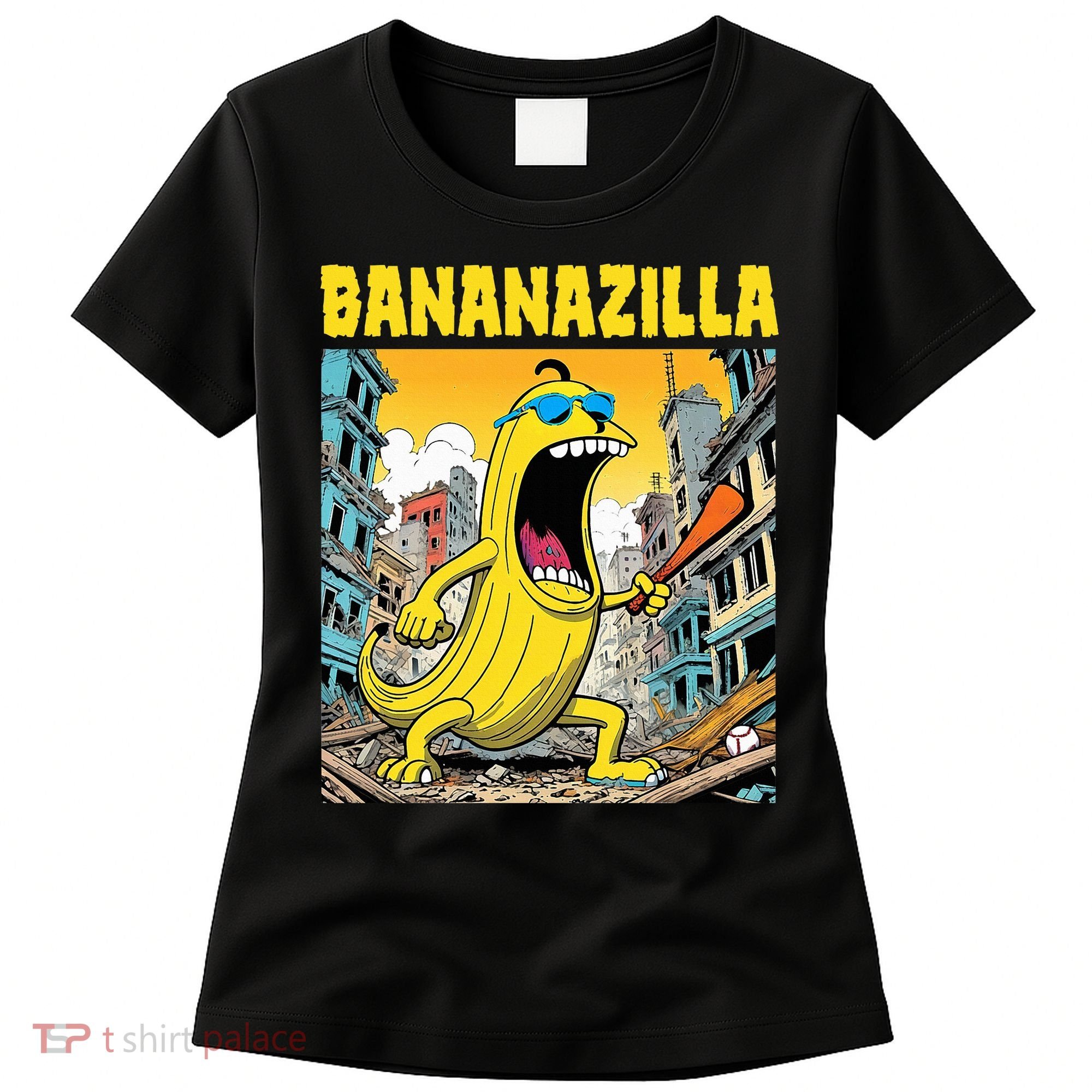 Bananazilla Banana Baseball Monster Bananas Women's T-Shirt
