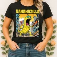 Bananazilla Banana Baseball Monster Bananas Women's T-Shirt thumb 2