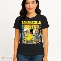 Bananazilla Banana Baseball Monster Bananas Women's T-Shirt thumb 4