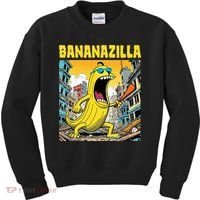 Bananazilla Banana Baseball Monster Bananas Kids Sweatshirt thumb 0