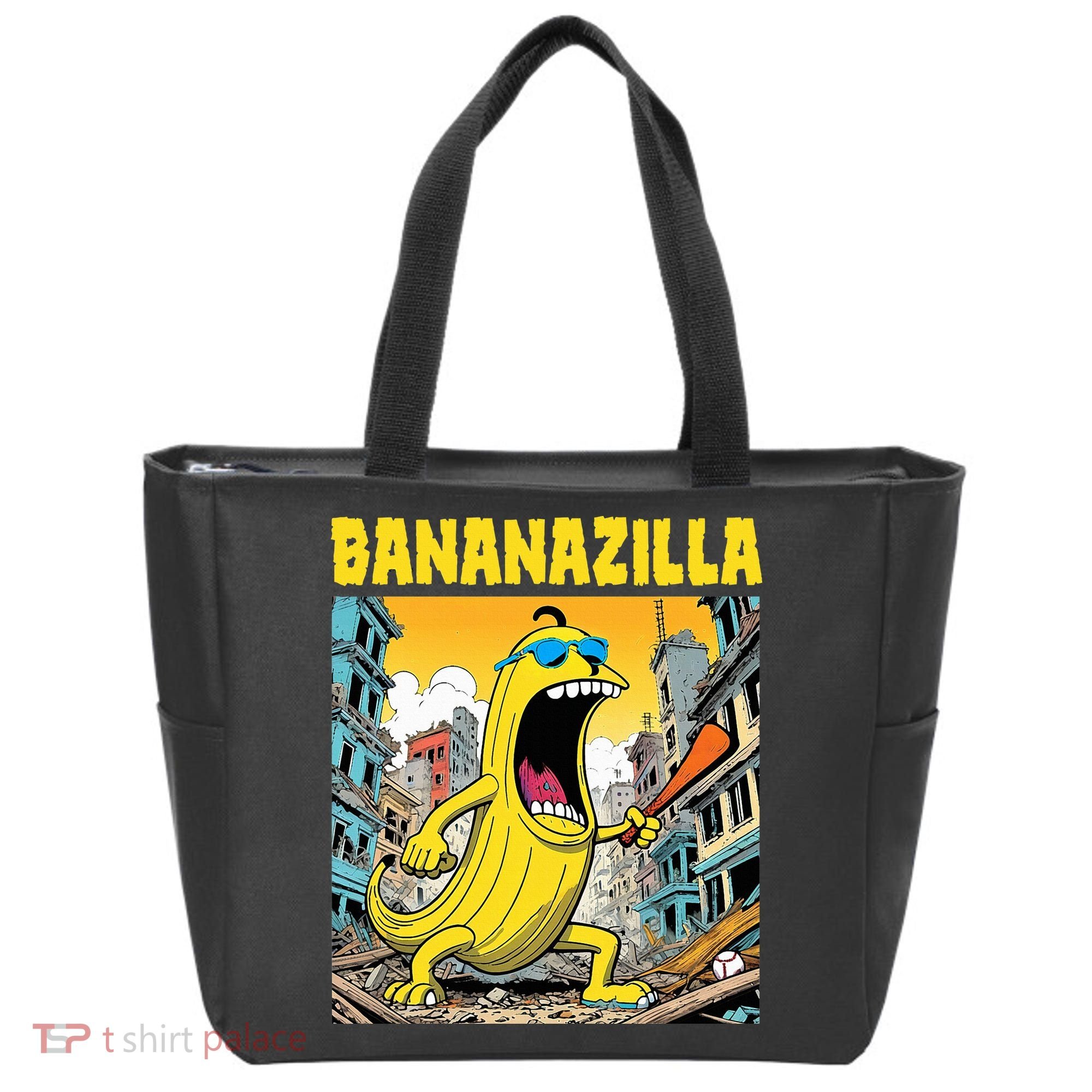 Bananazilla Banana Baseball Monster Bananas Tote Bag