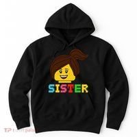 Building Bricks Blocks Sister Master Builder Family Matching Hoodie thumb 0
