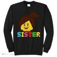 Building Bricks Blocks Sister Master Builder Family Matching Sweatshirt thumb 0