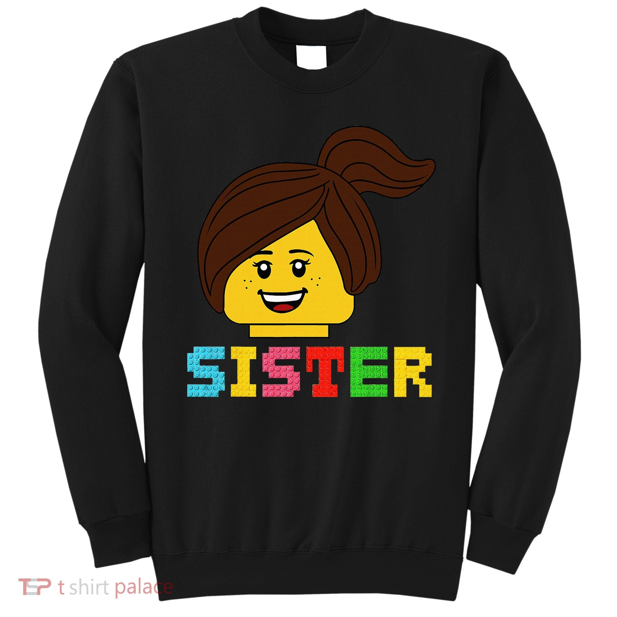 Building Bricks Blocks Sister Master Builder Family Matching Sweatshirt