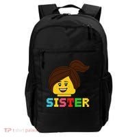 Building Bricks Blocks Sister Master Builder Family Matching Backpack thumb 0